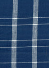 Pocket Shirtmaker Plaid Linen Indigo