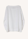 A white, square neckline, longsleeve, linen top made in pure European linen