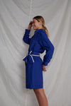 Mata Short With Contrast Belt Blue
