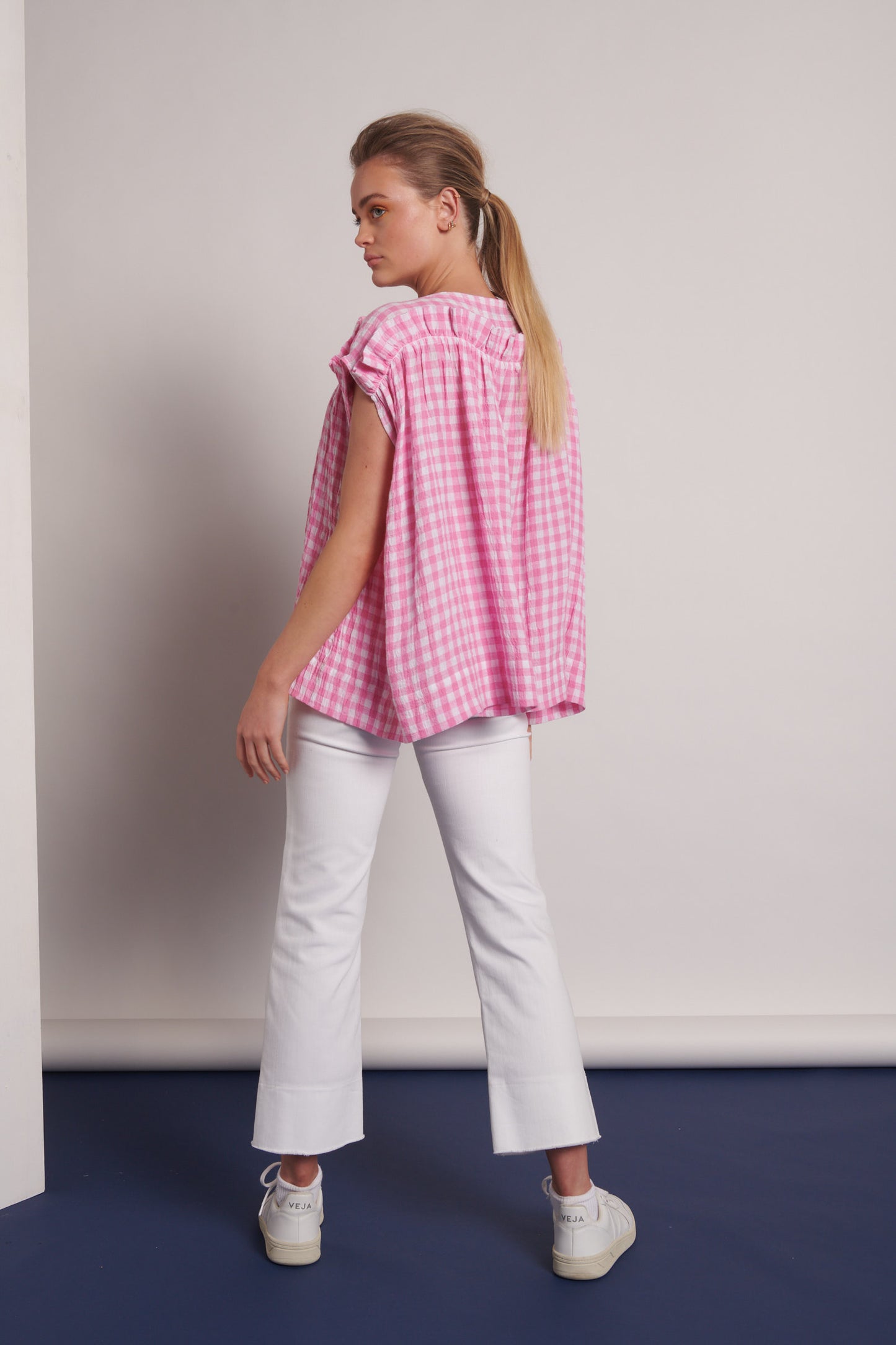Happiness Top Gingham Pink