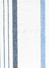 Mata Belted Short Stripe Linen White