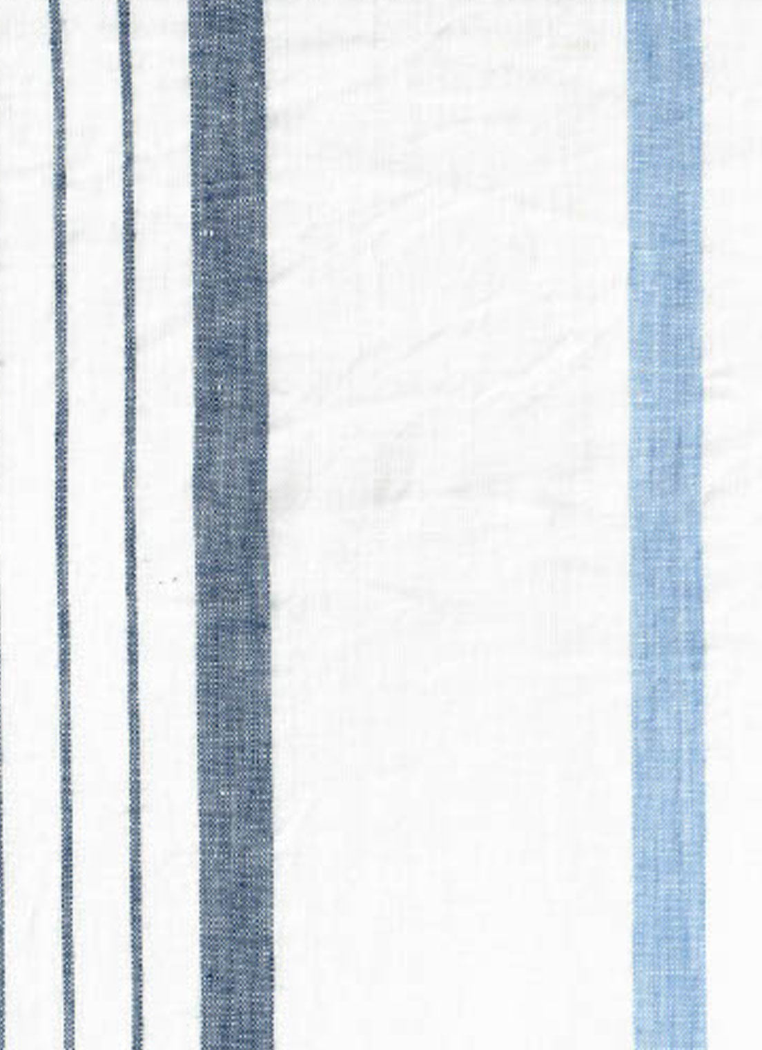 Mata Belted Short Stripe Linen White